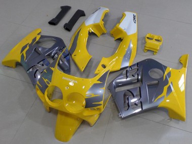 ABS 1988-1989 Grey Yellow Honda CBR250RR MC19 Motorbike Fairing Kits UK