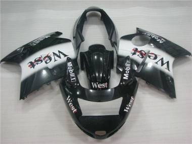 ABS 1996-2007 Black White West Honda CBR1100XX Motorcycle Fairing Kit UK