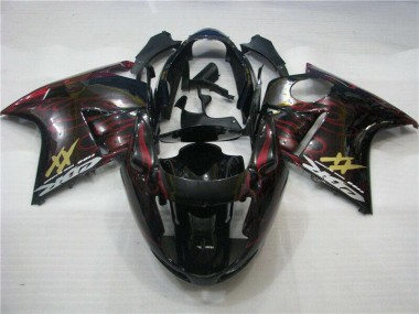 ABS 1996-2007 Red Flame Honda CBR1100XX Motor Fairings UK