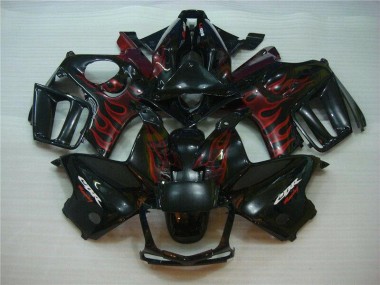 ABS 1995-1998 Black Red Flame Honda CBR600 F3 Motorcyle Fairings UK