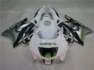 ABS 1995-1998 White Green Hannspree Honda CBR600 F3 Motorcycle Fairings Kit UK