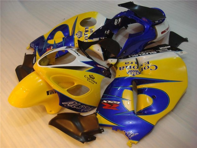 ABS 1996-2007 Ellow Blue Suzuki GSXR 1300 Hayabusa Bike Fairings UK