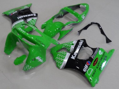 ABS 1998-1999 Green Black Kawasaki ZX6R Motorbike Fairing UK