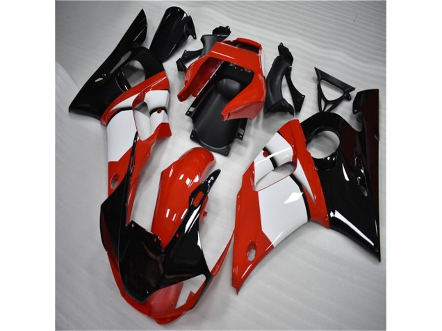 ABS 1998-2002 Black White Yamaha YZF R6 Motorbike Fairing UK