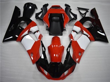 ABS 1998-2002 Black White Yamaha YZF R6 Motorbike Fairing UK