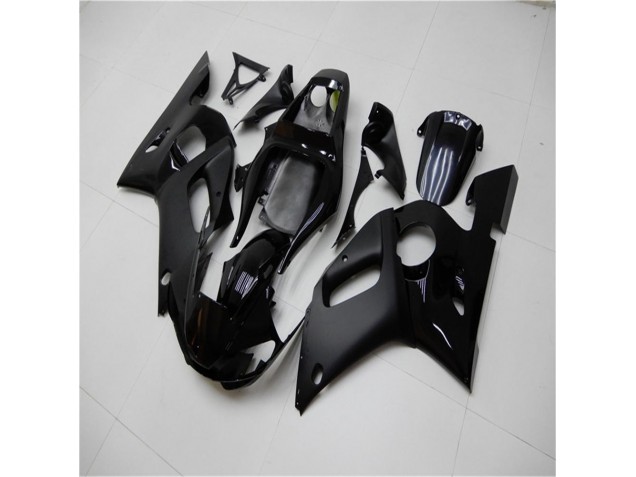 ABS 1998-2002 Glossy Matte Black Yamaha YZF R6 Moto Fairings UK