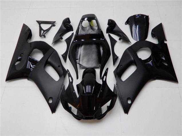 ABS 1998-2002 Glossy Matte Black Yamaha YZF R6 Moto Fairings UK