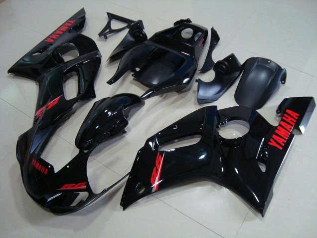 ABS 1998-2002 Glossy Black Red Decals Yamaha YZF R6 Motorbike Fairings UK