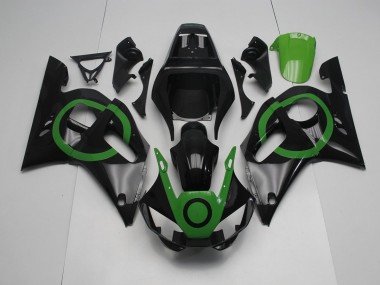 ABS 1998-2002 Black Green Circle Yamaha YZF R6 Bike Fairing UK