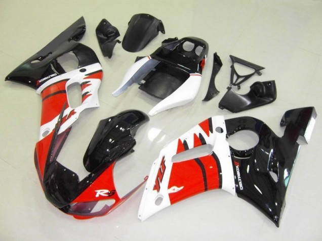 ABS 1998-2002 Red White Black Yamaha YZF R6 Motorbike Fairing UK