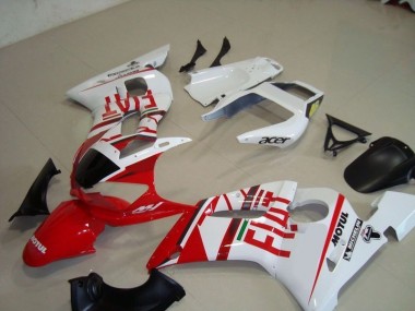 ABS 1998-2002 White Red Fiat Motul Acer Yamaha YZF R6 Motorcycle Fairing Kit UK