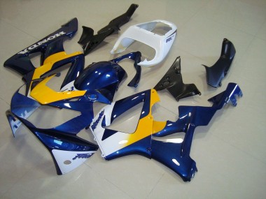 ABS 2000-2001 Dark Blue Yellow White Honda CBR900RR 929 Motorbike Fairing UK