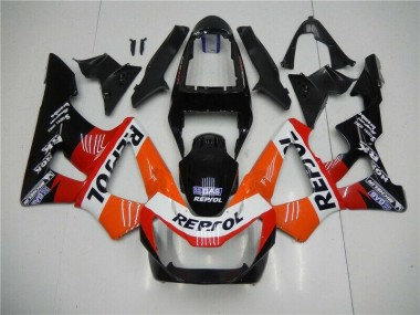 ABS 2000-2001 Orange Red Black Repsol Honda CBR900RR 929RR Motorbike Fairing Kits UK