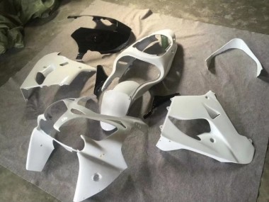 ABS 2000-2001 Pure White Glossy Black Kawasaki ZX9R Motorcycle Fairings Kits UK