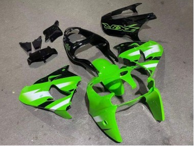 ABS 2000-2001 Green Glossy Black Kawasaki ZX9R Motorcylce Fairings UK