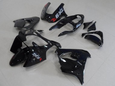 ABS 2000-2001 Black with Grey Decals Kawasaki ZX9R Motorcycle Fairing Kit UK