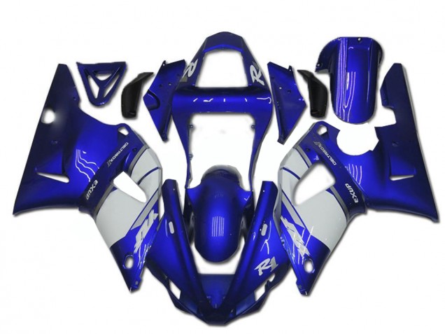 ABS 2000-2001 Blue White Yamaha YZF R1 Motorcycle Fairings UK