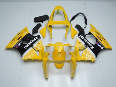 ABS 2000-2002 Yellow Arrow Kawasaki ZX6R Motorcylce Fairings UK