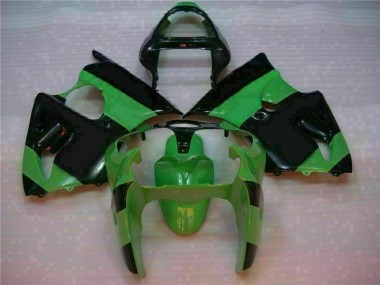 ABS 2000-2002 Green Black Kawasaki ZX6R Motorcycle Fairings UK