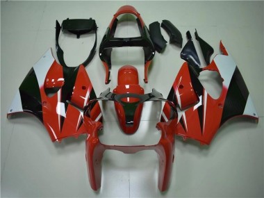 ABS 2000-2002 Red Black White Kawasaki ZX6R Bike Fairings UK