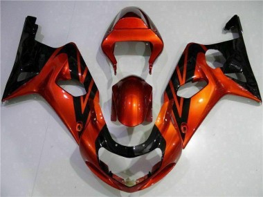 ABS 2000-2002 Orange Black Suzuki GSXR 1000 Bike Fairing UK