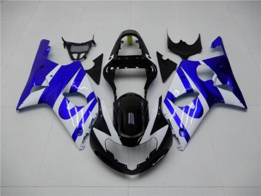 ABS 2000-2002 Blue White Suzuki GSXR 1000 Bike Fairing Kit UK