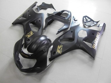 ABS 2000-2002 All Matte Black with Gold Sticker Suzuki GSXR 1000 Motorcycle Bodywork UK