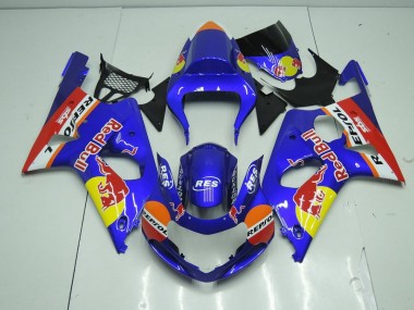 ABS 2000-2002 Blue Red Bull Suzuki GSXR 1000 Motorbike Fairing Kits UK