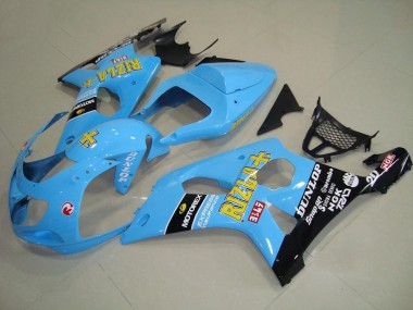 ABS 2000-2002 Light Blue Black Suzuki GSXR 1000 Motor Fairings UK