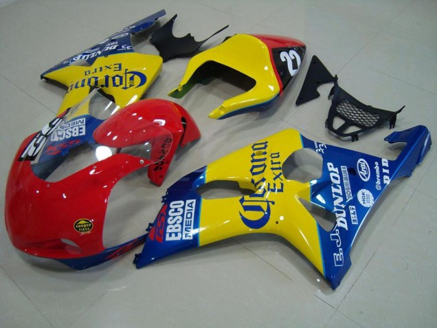 ABS 2000-2002 Red Yellow Blue Corona Race Suzuki GSXR 1000 Motorbike Fairings UK