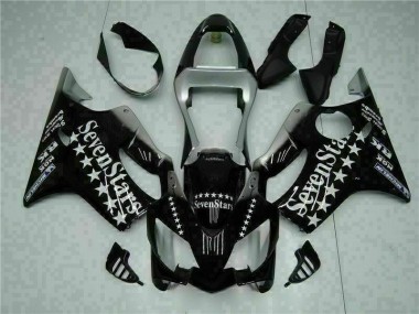 ABS 2001-2003 Black White Seven Stars Honda CBR600 F4i Bike Fairing UK