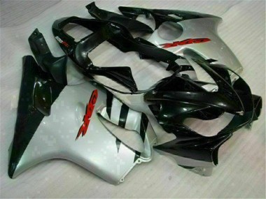 ABS 2001-2003 Black Silver Honda CBR600 F4i Bike Fairing Kit UK