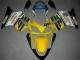 ABS 2001-2003 Yellow White Honda CBR600 F4i Moto Fairings UK