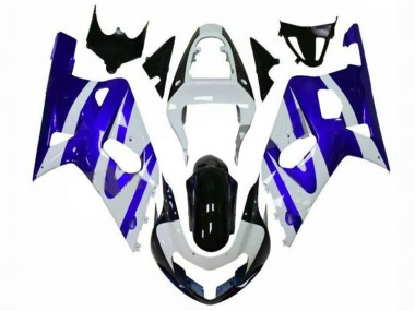 ABS 2001-2003 Blue White Suzuki GSXR 600/750 Motorcylce Fairings UK