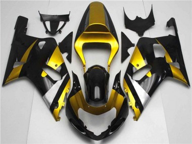 ABS 2001-2003 Gold Black Suzuki GSXR 600/750 Bike Fairing UK