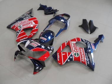 ABS 2002-2003 Dark Blue Star Honda CBR900RR 954 Motorbike Fairing Kits UK