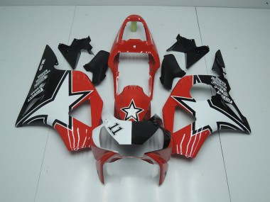 ABS 2002-2003 Black Red Star Honda CBR900RR 954 Motorcycle Fairings Kits UK