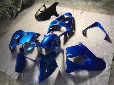 ABS 2002-2003 Blue Matte Black Kawasaki ZX9R Motorbike Fairings UK