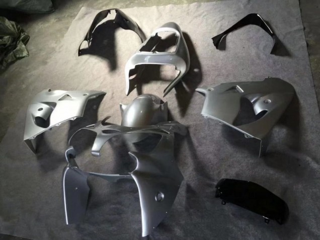 ABS 2002-2003 Silver Glossy Black Kawasaki ZX9R Motorcycle Fairing Kits UK