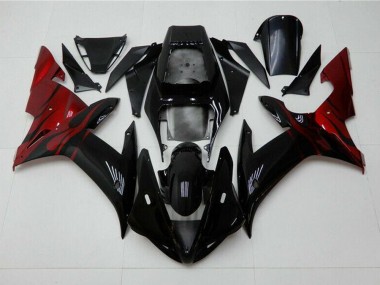 ABS 2002-2003 Black Red Yamaha YZF R1 Motorcycle Fairing UK