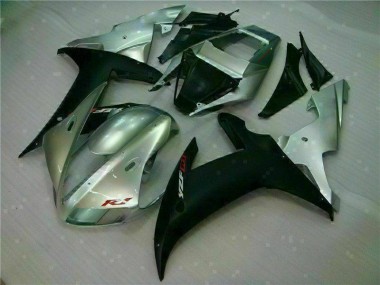 ABS 2002-2003 Silver Black Yamaha YZF R1 Motorbike Fairing Kits UK