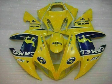 ABS 2002-2003 Yellow Yamaha YZF R1 Motorcycle Fairing Kit UK