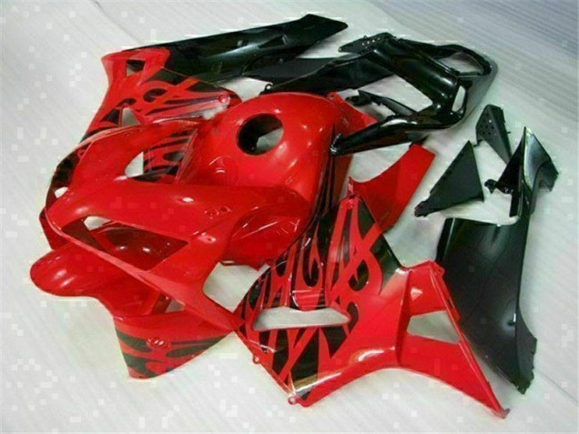 ABS 2003-2004 Red Black Honda CBR600RR Motorbike Fairing Kits & Bodywork UK