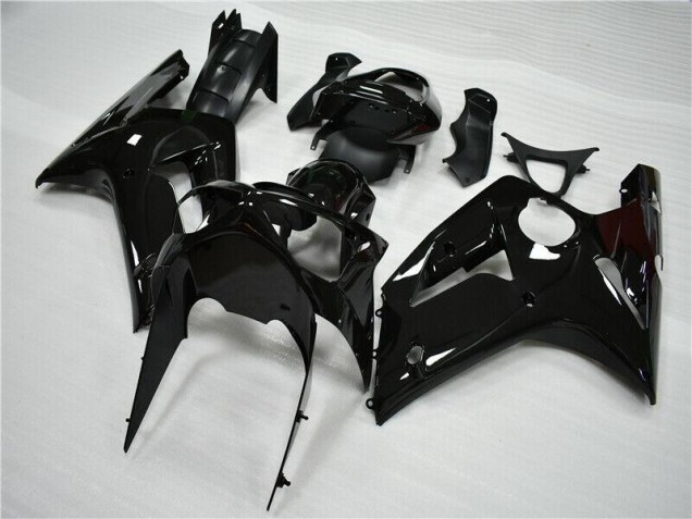 ABS 2003-2004 Glossy Black Kawasaki ZX6R Moto Fairings UK