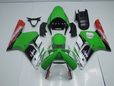 ABS 2003-2004 Green Motocard Kawasaki ZX6R Motorbike Fairings UK