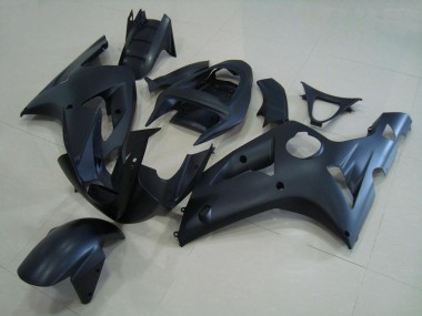 ABS 2003-2004 Matte Black Kawasaki ZX6R Motorcycle Fairing Kits UK