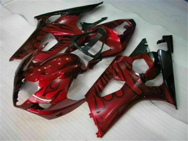 ABS 2003-2004 Red Suzuki GSXR 1000 Motorcycle Fairings Kit UK