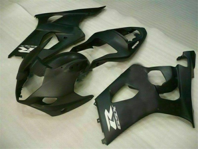 ABS 2003-2004 Matte Black Suzuki GSXR 1000 Motorbike Fairing Kits UK