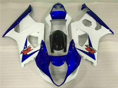 ABS 2003-2004 White Blue Suzuki GSXR 1000 Bike Fairings UK