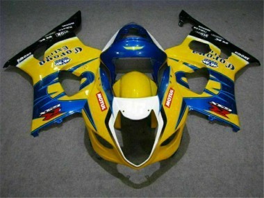 ABS 2003-2004 Yellow Blue Suzuki GSXR 1000 Bike Fairings UK